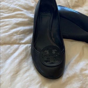 Tory Burch Black Wedges